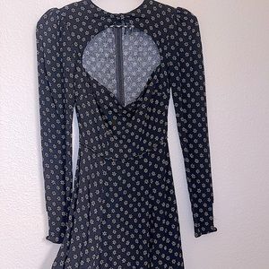 Reformation Sweetheart Neckline Knee Length Dress